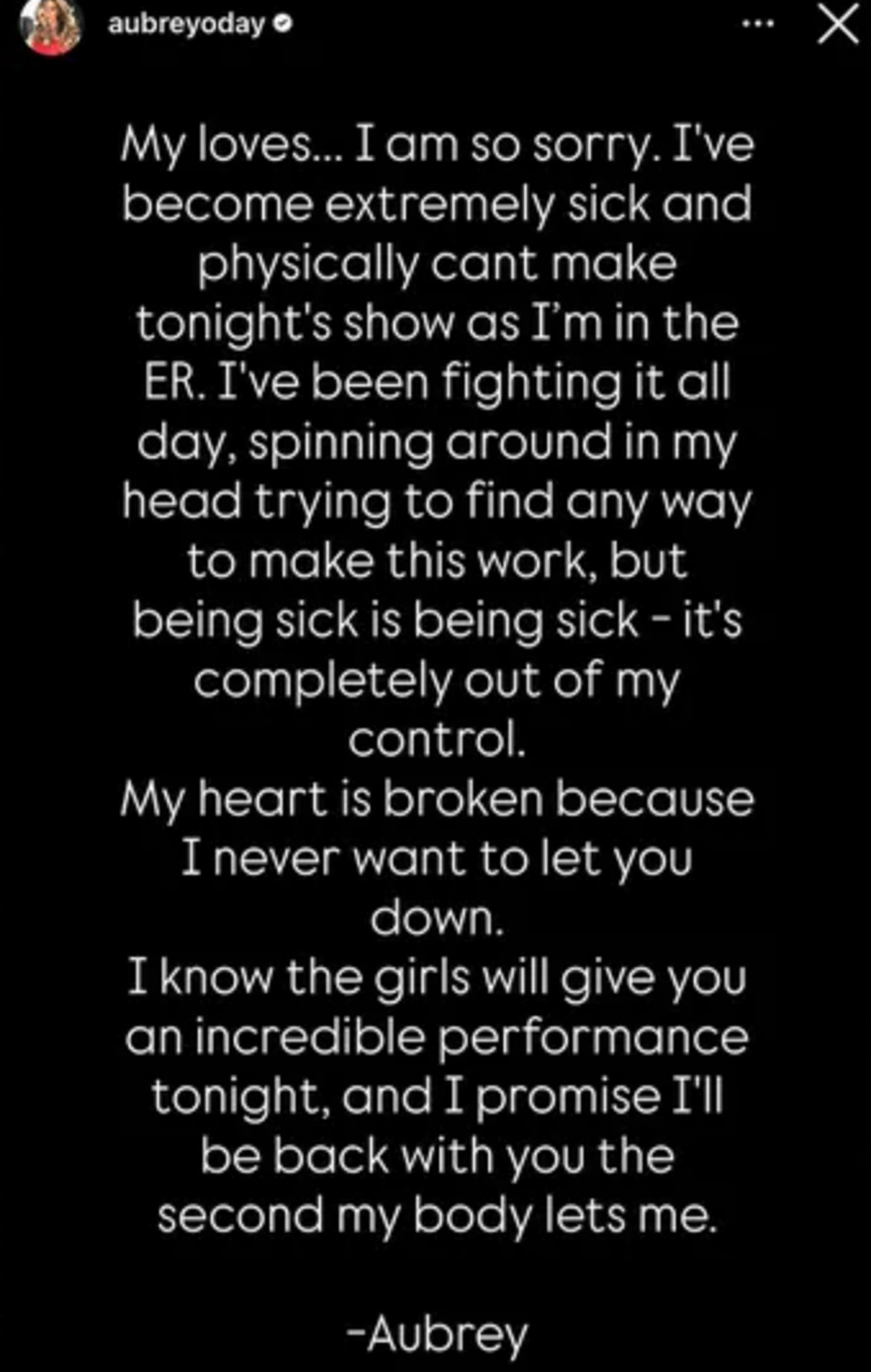 Aubrey O'Day Hospitalized After Diddy Revelations Made Her 'Extremely Sick'